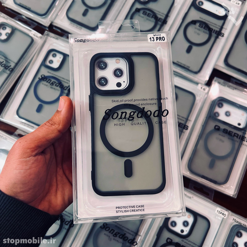 قاب آیفون 13 پرو - IPHONE 13 Pro مدل مگ سیف دار پشت مات Magic Mask