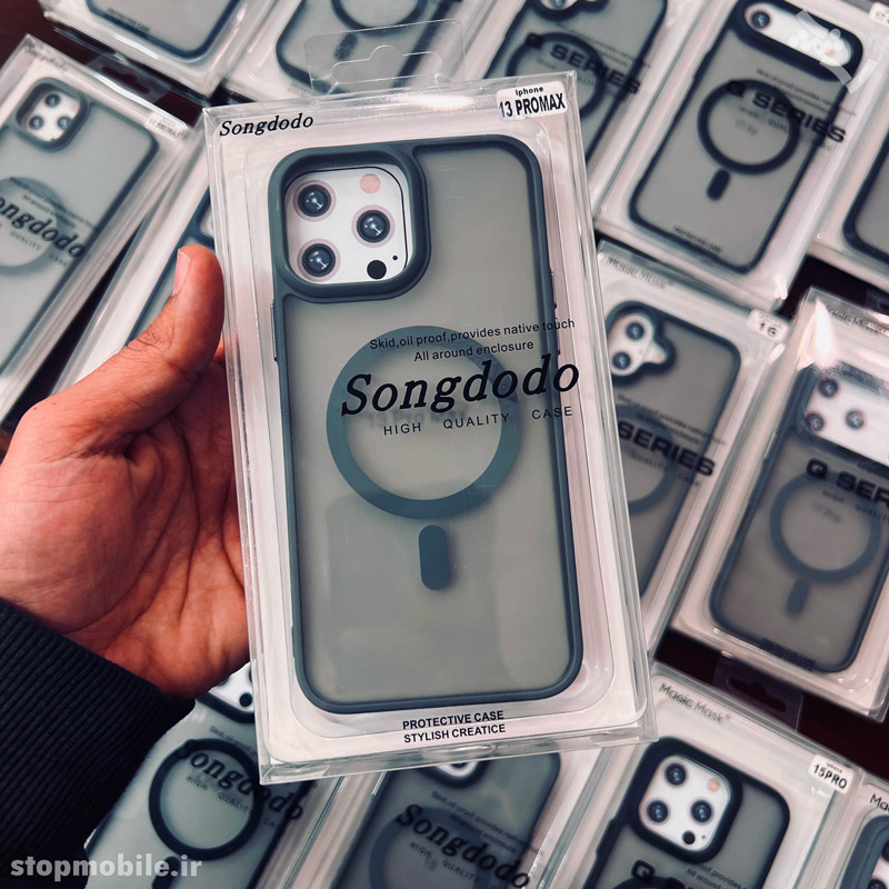 قاب آیفون 13 پرو مکس - IPHONE 13 Pro Max مدل مگ سیف دار پشت مات Magic Mask