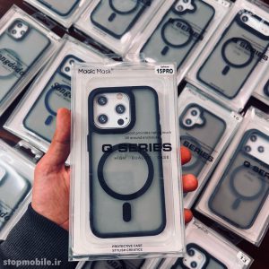 قاب آیفون 15 پرو - IPHONE 15 Pro مدل مگ سیف دار پشت مات Magic Mask