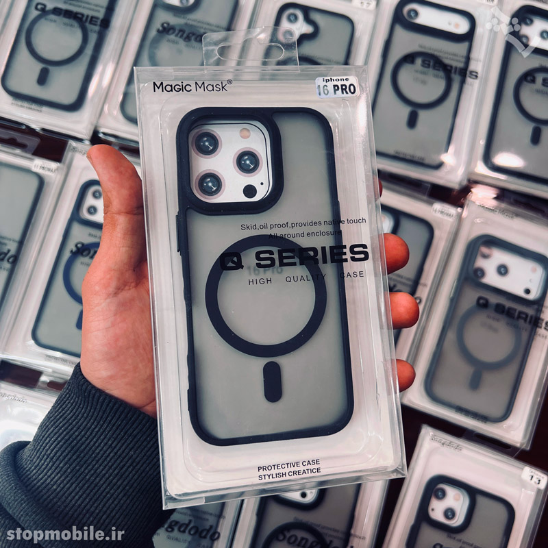 قاب آیفون 16 پرو - IPHONE 16 Pro مدل مگ سیف دار پشت مات Magic Mask