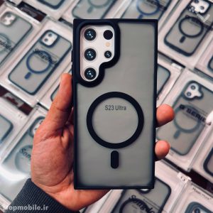 قاب سامسونگ S23 Ultra مدل مگ سیف دار پشت مات Magic Mask