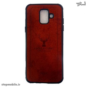 ​قاب ​گوشی سامسونگ A6 2018 طرح چرم گوزنی