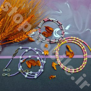 بند عینک دست‌ساز مرواریدی