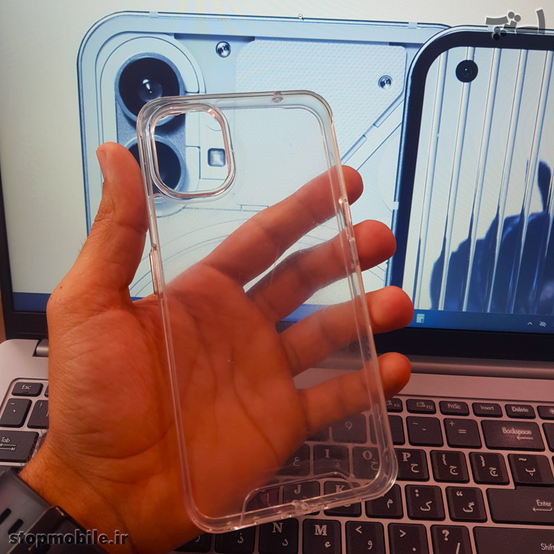 قاب گوشی ناتینگ Nothing Phone 1 مدل شفاف پشت طلقی