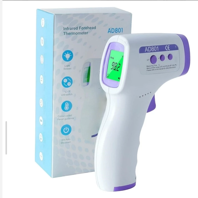 تب سنج دیجیتال غیر تماسی مادون قرمز AD801