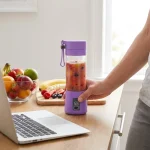شیکر و مخلوط‌کن پرتابل شارژی HM-03 ظرفیت 380 میلی‌لیتر