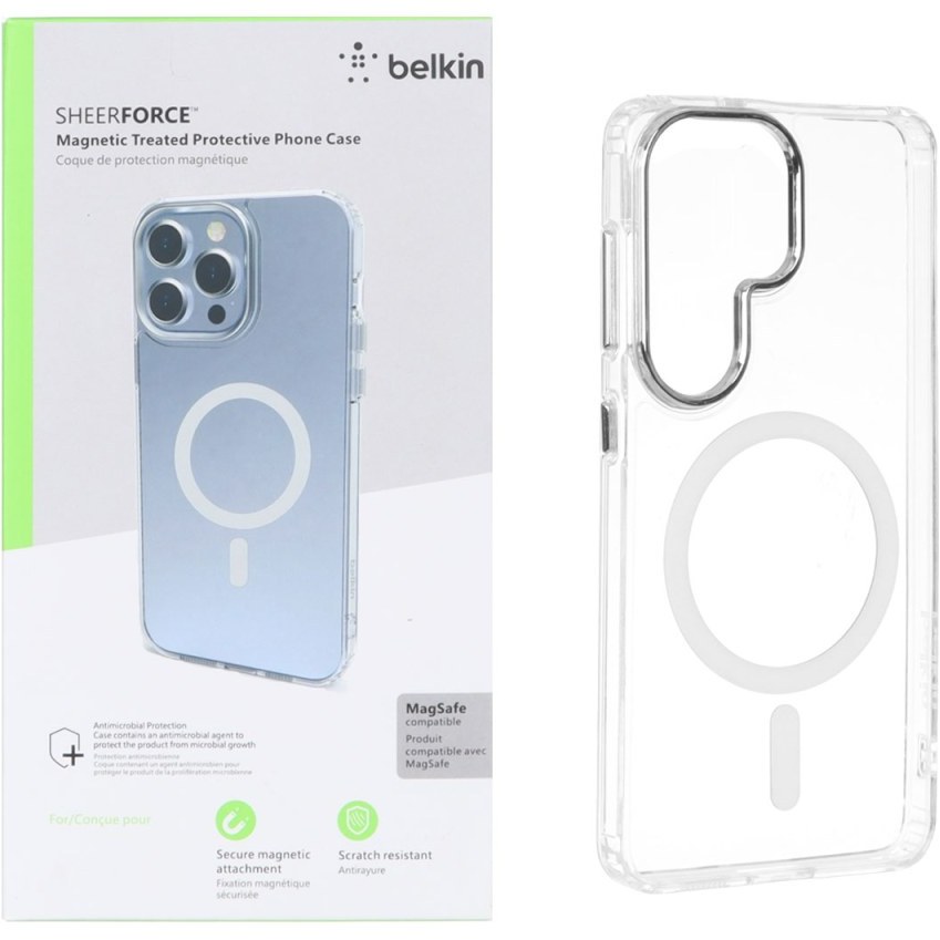 قاب سامسونگ S26 Ultra مدل شفاف مگ سیف دار برند Belkin