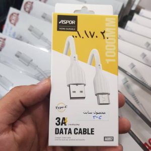 کابل شارژ ASPOR مدل A097 از نوع USB به Type-C طول 1 متر