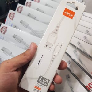 کابل شارژ ASPOR مدل A100 از نوع USB به Micro