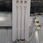کابل شارژ JOJI مدل ZA101P از نوع USB به Lightning طول 30 سانتی‌متر