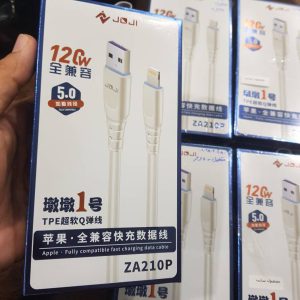 کابل شارژ JOJI مدل ZA210P از نوع USB به Lightning