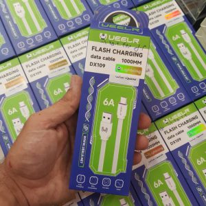 کابل شارژ UEELR مدل DX109 USB-Lightning طول 1 متر