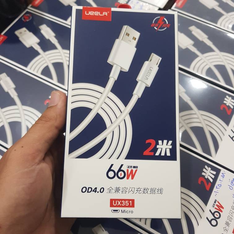 کابل شارژ UEELR مدل UX351 Micro USB طول 2 متر