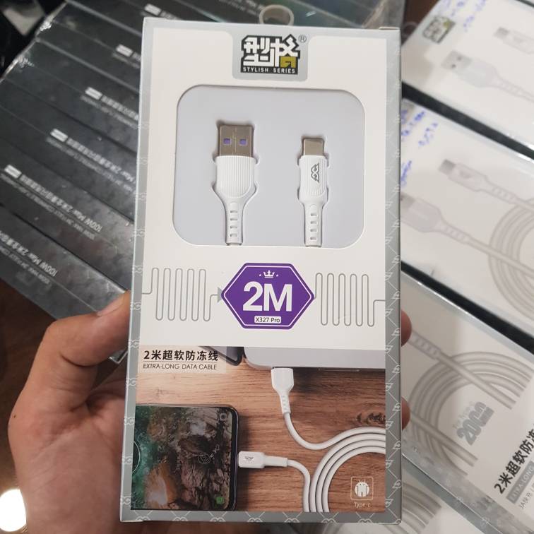 کابل شارژ مدل X327 PRO از نوع USB به Type-C طول 2 متر