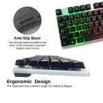 ست کیبورد و موس گیمینگ MIKUSO مدل XK-01 RGB