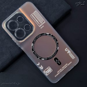 قاب هولوگرامی شیائومی Note 13 Pro 4G طرح مگ سیف | محافظ لنز دار و دکمه کرومی