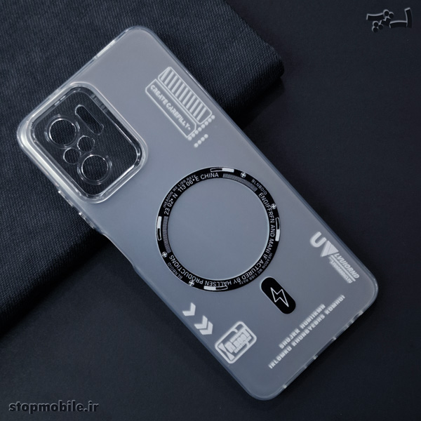 قاب هولوگرامی شیائومی Note 10 4G / 10S طرح مگ سیف | محافظ لنز دار و دکمه کرومی