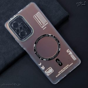 قاب هولوگرامی شیائومی Note 10 Pro طرح مگ سیف | محافظ لنز دار و دکمه کرومی