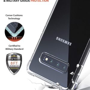 قاب گوشی سامسونگ GALAXY S10 PLUS مدل ژله ای شفاف