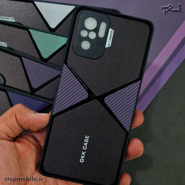 قاب گوشی شیائومی Redmi Note 10 4G - 10S مدل GKK CASE طرح X | محافظ لنز دار