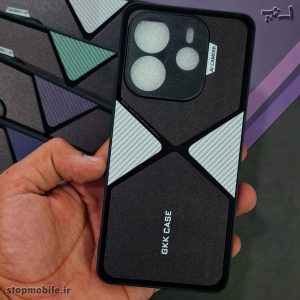 قاب گوشی شیائومی Redmi Note 14 4G مدل GKK CASE طرح X | محافظ لنز دار