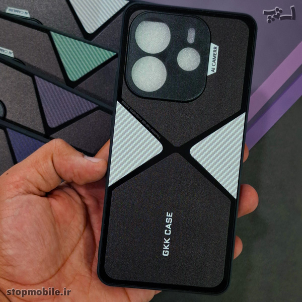 قاب گوشی شیائومی Redmi Note 14 4G مدل GKK CASE طرح X | محافظ لنز دار