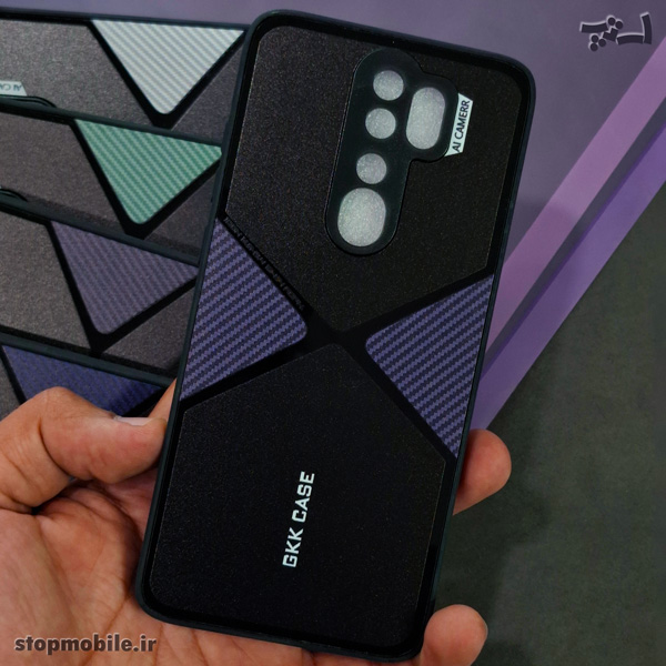 قاب گوشی شیائومی Redmi Note 8 Pro مدل GKK CASE طرح X | محافظ لنز دار