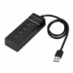 هاب 4 پورت USB 3.0 مدل USB HUB Super Speed کابل 120 سانتی‌متری