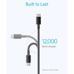 کابل شارژر USB-C to USB-C انکر Anker مدل A8752H11 کنفی 1 متری 60 وات