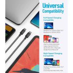 کابل شارژر USB-C to USB-C انکر Anker مدل A8752H11 کنفی 1 متری 60 وات