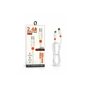 کابل شارژ Silicone مدل C0016 از نوع Type-C به Type-C