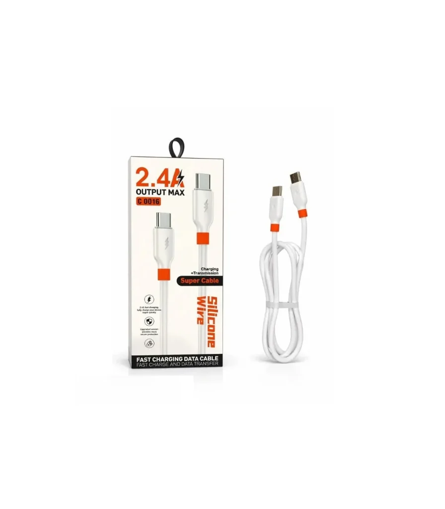کابل شارژ Silicone مدل C0016 از نوع Type-C به Type-C