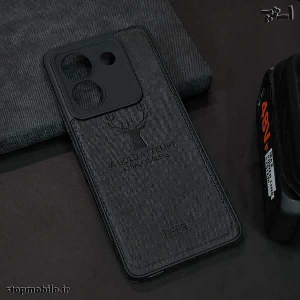 ​قاب ​گوشی شیائومی Poco M7 Pro 5G طرح چرم گوزنی Deer Leather