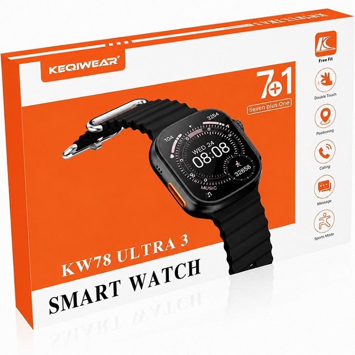 ساعت هوشمند KEQIWEAR مدل KW78 ULTRA 3 با 7 مدل