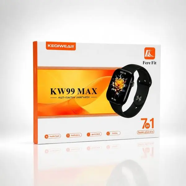 ساعت هوشمند KEQIWEAR مدل KW99 MAX با 7 مدل بند