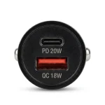 شارژر فندکی OFYI مدل CC-06 | فست شارژ PD 30W دو پورت Type-C و USB