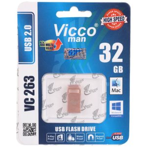 فلش 32 گیگ ویکومن Vicco VC263 | رزگلد