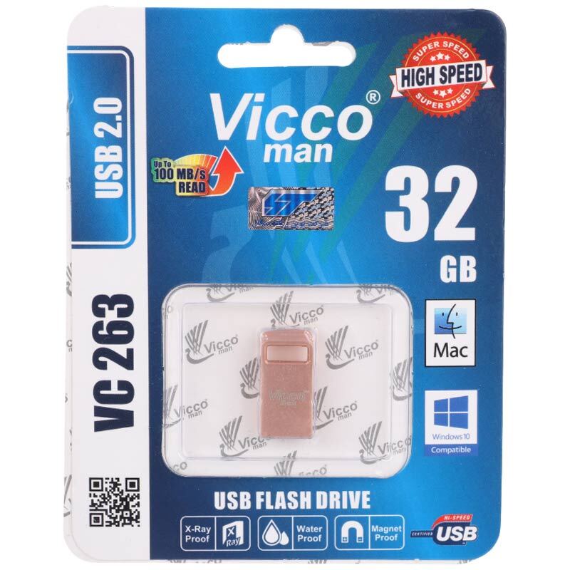 فلش 32 گیگ ویکومن Vicco VC263 | رزگلد