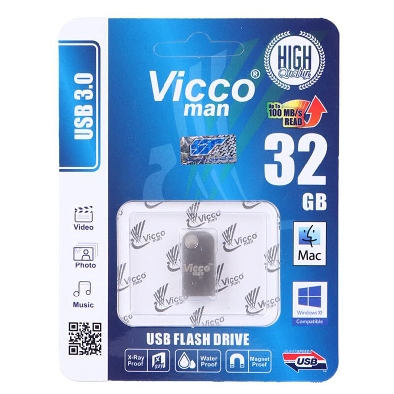 فلش 32 گیگ ویکومن Vicco VC380 USB 3.0 | نقره ای
