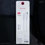 کابل شارژ Funong X3B مدل USB به LIGHTNING طول 1 متر 6 آمپر سفید