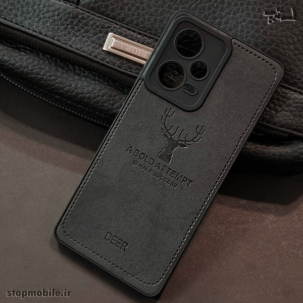 ​قاب ​گوشی شیائومی Note 12 Pro 5G طرح چرم گوزنی Deer Leather